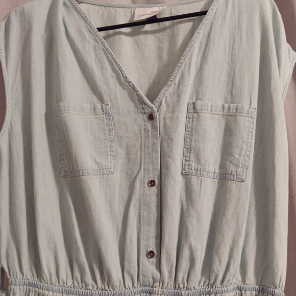 Chambray Shirt Dress - Picture 2 of 3